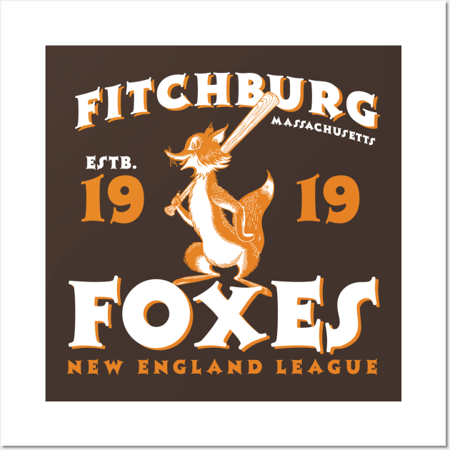 Fitchburg Foxes Wall Art by MindsparkCreative